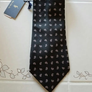 Polo Ralph Lauren Black w/ Pink Paisley Silk Italy